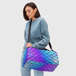 Сумки спортивные Градиент на чешуе, цвет: 3D-принт — фото 2