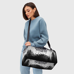 Сумки спортивные Гранж каллиграфия, цвет: 3D-принт — фото 2
