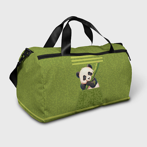 Спортивная сумка Панда и бамбук / 3D-принт – фото 1