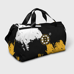 Сумки спортивные Бостон Брюинз - разлитая краска, цвет: 3D-принт