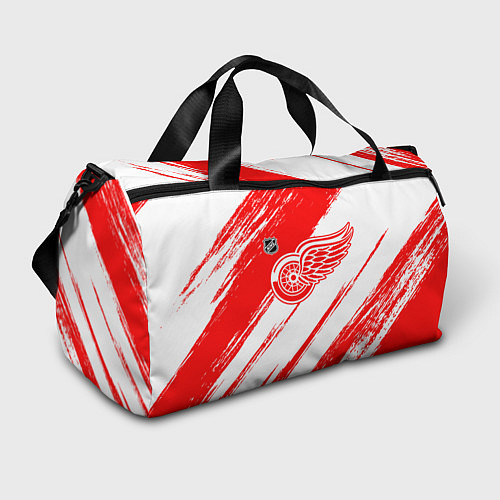 Спортивная сумка Детройт Ред Уингз - брызги красок / 3D-принт – фото 1