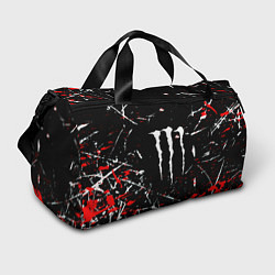 Сумки спортивные Monster energy штрихи, цвет: 3D-принт