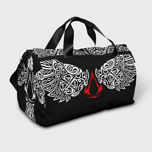 Спортивная сумка Силуэт ворона - Aссасинс Крид / 3D-принт – фото 1
