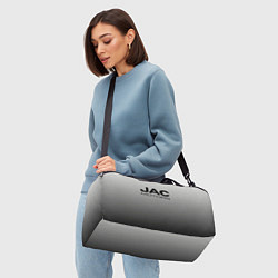 Сумки спортивные Jac motors серый текстурный, цвет: 3D-принт — фото 2
