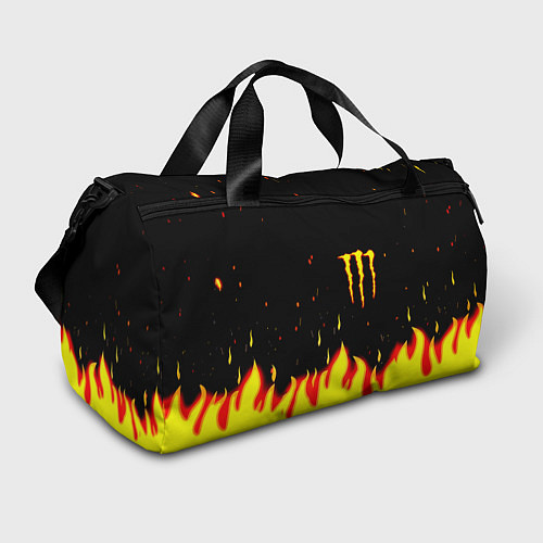 Спортивная сумка Monster energy fire steel / 3D-принт – фото 1