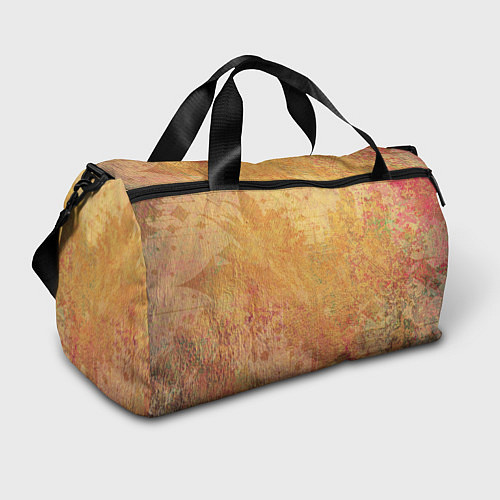 Спортивная сумка Абстракция - red and yellow spots / 3D-принт – фото 1