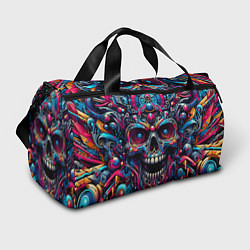 Спортивная сумка Colorful cyber skull - pattern