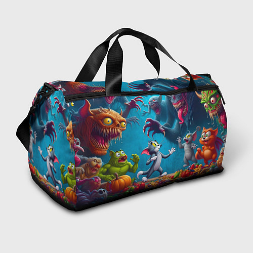 Спортивная сумка Кошмарный сон Тома - нейроарт фантазия / 3D-принт – фото 1