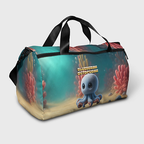 Спортивная сумка Blueberini Octopusini мем / 3D-принт – фото 1
