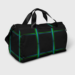 Спортивная сумка Neon green light blue