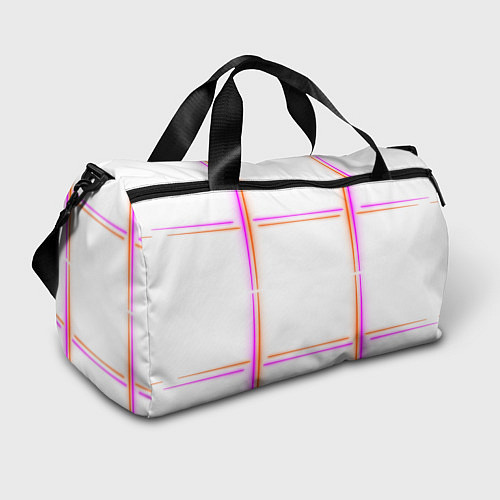 Спортивная сумка Neon white orange pink / 3D-принт – фото 1