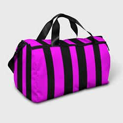 Сумки спортивные Color black pink lines, цвет: 3D-принт