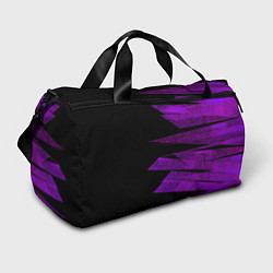 Спортивная сумка Color purple black stripes