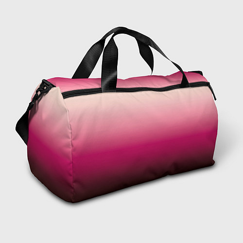 Спортивная сумка Градиент transcendent pink омбре / 3D-принт – фото 1