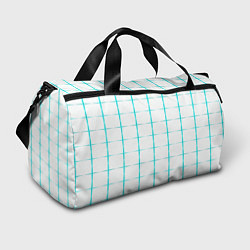 Сумки спортивные Color white light blue crosses, цвет: 3D-принт