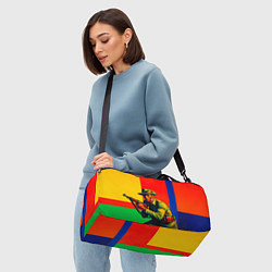 Сумки спортивные Австралийский ретро солдат поп-арт, цвет: 3D-принт — фото 2