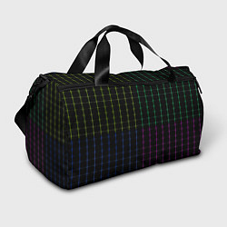 Спортивная сумка Color black multicolored stripes