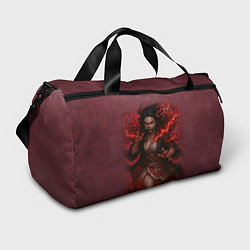 Сумки спортивные Незуко Камадо реализм, цвет: 3D-принт