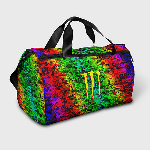 Спортивная сумка Монстер энерджи стикеры / 3D-принт – фото 1