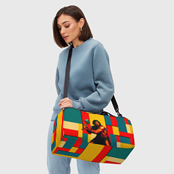 Сумки спортивные Неандерталец поп-арт, цвет: 3D-принт — фото 2