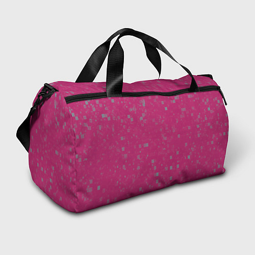 Спортивная сумка Color pink brown squares / 3D-принт – фото 1