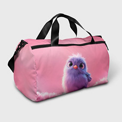 Сумки спортивные Милая фиолетовая птичка, цвет: 3D-принт