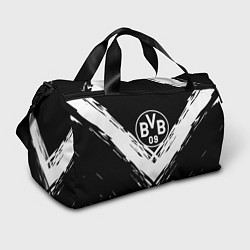 Сумки спортивные Borussia белые краски линии, цвет: 3D-принт