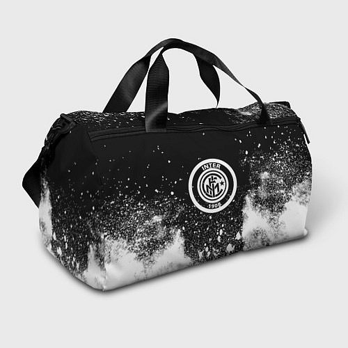 Спортивная сумка Inter белый всплеск краско / 3D-принт – фото 1