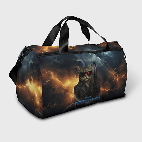 Спортивная сумка The purrminator кот терминатор / 3D-принт – фото 1