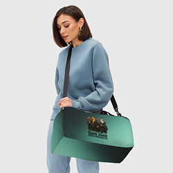 Сумки спортивные Петухи - карты деньги два ствола, цвет: 3D-принт — фото 2