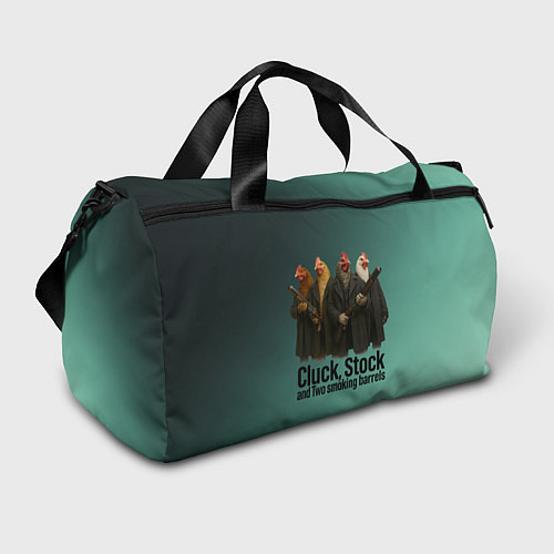 Спортивная сумка Петухи - карты деньги два ствола / 3D-принт – фото 1