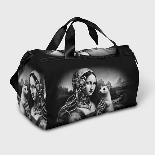 Спортивная сумка Cecilia Gallerani - the lady with the ermine cyber / 3D-принт – фото 1