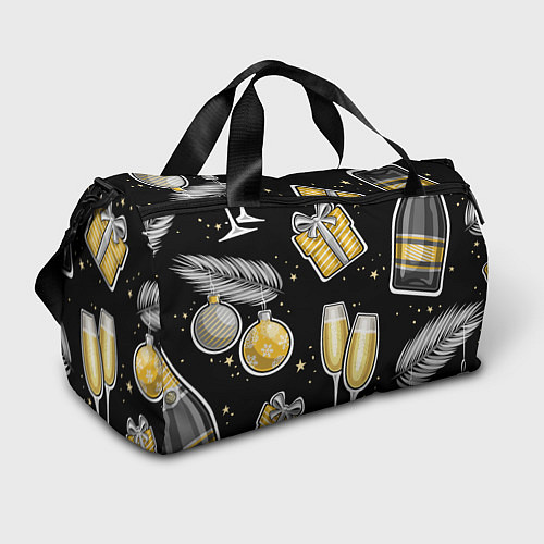 Спортивная сумка Новогодний вайб / 3D-принт – фото 1