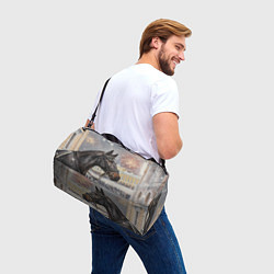 Сумки спортивные Конь на фоне салюта, цвет: 3D-принт — фото 2