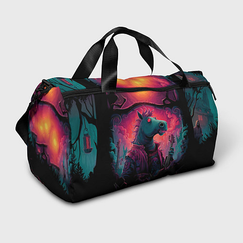 Спортивная сумка Лошадь рок стиль / 3D-принт – фото 1