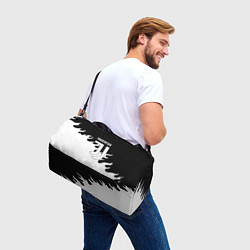 Сумки спортивные Ювентус огонь текстура, цвет: 3D-принт — фото 2