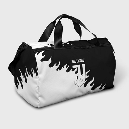 Спортивная сумка Ювентус огонь текстура / 3D-принт – фото 1