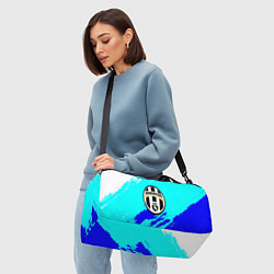 Сумки спортивные Ювентус краски штрихи текстура, цвет: 3D-принт — фото 2
