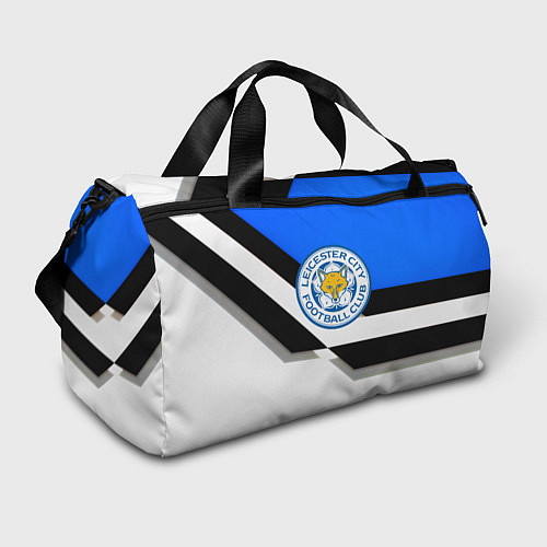 Спортивная сумка Лестер сити геометрия полосы / 3D-принт – фото 1
