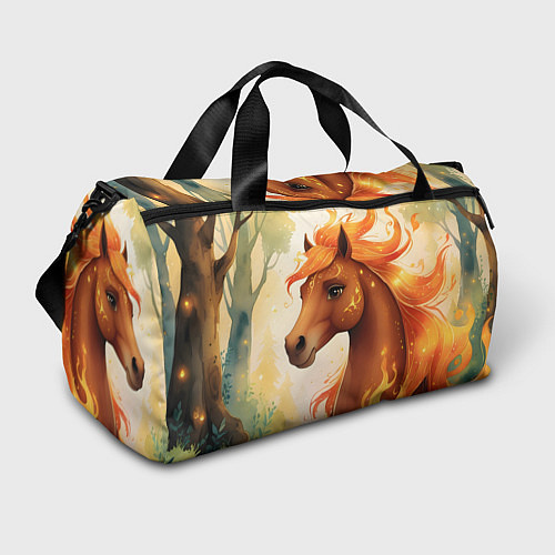 Спортивная сумка Милая огненная лошадь / 3D-принт – фото 1