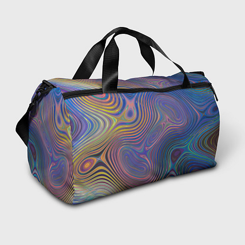 Спортивная сумка Абстрактная рябь / 3D-принт – фото 1