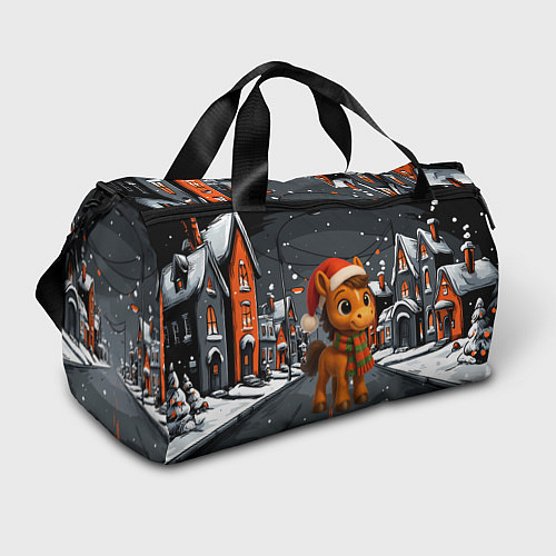 Спортивная сумка Новогодняя лошадка 2026 год / 3D-принт – фото 1