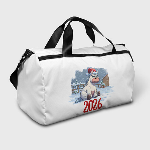 Спортивная сумка Сердитая лошадь 2026 / 3D-принт – фото 1