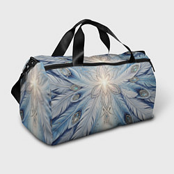 Спортивная сумка Ледяной перьевой орнамент со светом