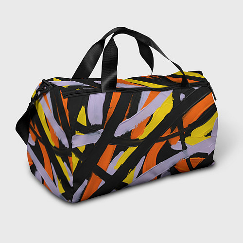 Спортивная сумка Полоски краски абстракция / 3D-принт – фото 1