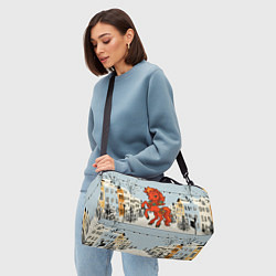 Сумки спортивные Красная кокетливая лошадка 2026, цвет: 3D-принт — фото 2