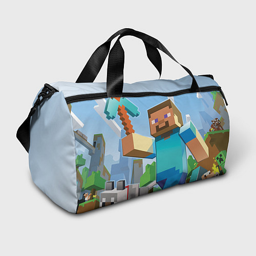 Спортивная сумка Minecraft World / 3D-принт – фото 1