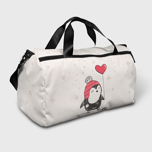 Спортивная сумка Влюбленный пингвин / 3D-принт – фото 1