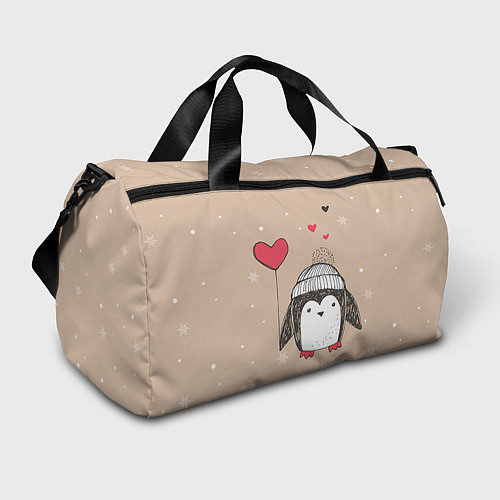 Спортивная сумка Пингвин с шариком / 3D-принт – фото 1