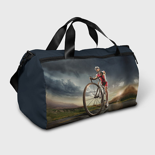 Спортивная сумка Велогонщик / 3D-принт – фото 1